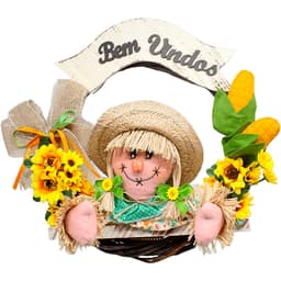 Enfeite Guirlanda Espantalhos Caipira Decoração Festa Junina Menina