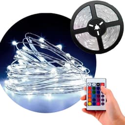 Fio de Fada LEDs Branco 100 Lâmpadas Musical Natal 10M USB