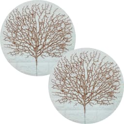 Flores Algas Coral Natal Gliter Rose Gold 40x50cm Kit 10pçs