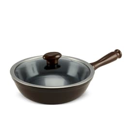 Frigideira Cerâmica com Tampa Chef 1,8 Litros Chocolate