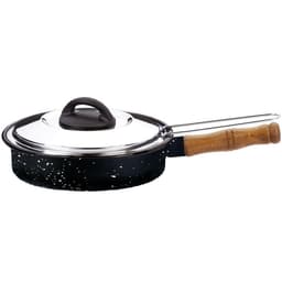 Frigideira Esmaltada com Peneira para Fritura e Tampa 26