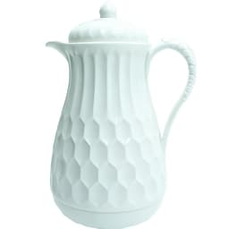 Garrafa Térmica 1L Branca Elegante Vintage Café Bulé Chá