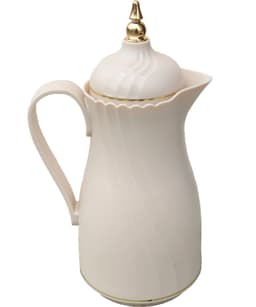 Garrafa Térmica De Mesa Elegante Bege Chá Café Leite De 1L