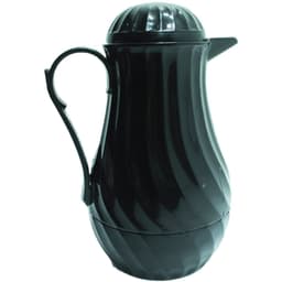 Garrafa Térmica Nova 1L Preta Plástico Vintage Café Bulé Chá