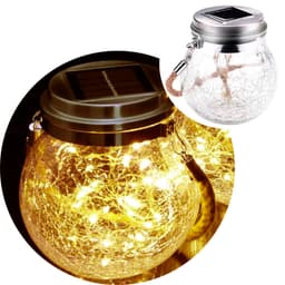 Globo Fraco Luzes Fio De Fadas Solar Lanterna LEDs Amarelo