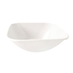 Kit 02 Tigelas Melamina Quadrada Branca 600Ml