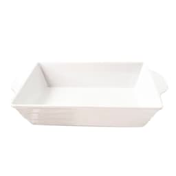 Kit 02 Travessas Melamina Retangular Branca 2,1 Ml