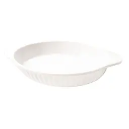 Kit 04 Travessas Melamina Oval Branca 1,5 Ml