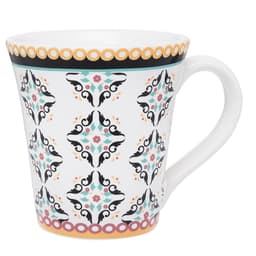 Kit 10 Canecas Tulipa Luiza Oxford® Cerâmica 330ml