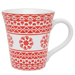 Kit 12 Canecas Tulipa Renda Oxford® Cerâmica 330ml