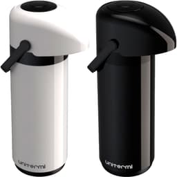 Kit 2 Garrafa Térmica Mesa Verona Pressão 1,8L Café C Leite