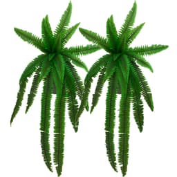 Kit 2 Planta Artificial Ornamental Samambaia Exótica 1,10M