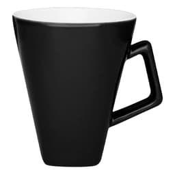 Kit 4 Canecas Quartier Bicolor Preto Oxford® Cerâmica 350ml