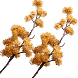 Kit 4 Plantas Artificiais Mamonas Decoração Jardim De 70cm