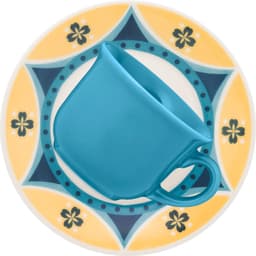 Kit 4 Xícaras Com Pires Biona Sintra Oxford® Cerâmica 200ml