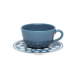 Kit 4 Xícaras Com Pires Unni Daisy Oxford® Cerâmica 200ml