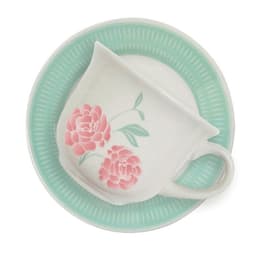 Kit 4 Xícaras Donna Bloom Oxford Cerâmica 180 Ml