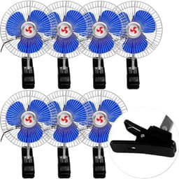 Kit 7 Mini Ventilador Veicular Carro Ônibus Caminhão De 15cm