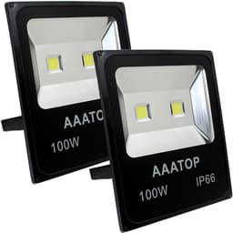 Kit 8 Refletor Led Holofote Externo Jardim Muro 100w Branco