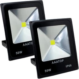 Kit 8 Refletor Led Holofote Externo Jardim Muro 50w Branco