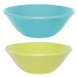 Kit Tigelas Conic Azul Claro e Verde 2 Peças Oxford® Cerâmica 500Ml