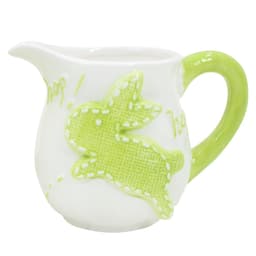 Leiteira de Coelhinho da Páscoa Verde Em Cerâmica - 275ml 7898916926254