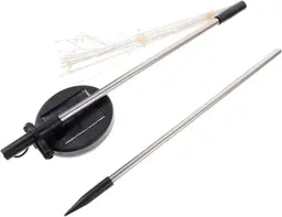 Luminária Decoração Luzes Fogos Artifício Solar Para Jardim