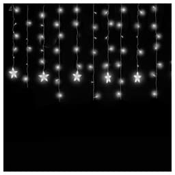 Pisca Cascata 405 LED Estrela Luz Branca 10 Metros 220v