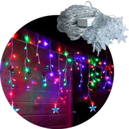 Pisca Cascata De Natal 600 Lâmpadas LEDs Colorido 15M 220v