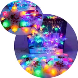 Pisca Cascata Flocos Natal 80 Lâmpadas LEDs Colorido 3M 220v