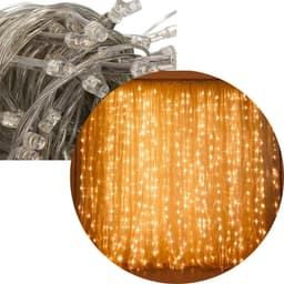 Pisca Cascata Natal Amarelo 500 Lâmpadas Leds 220v 8 Funções
