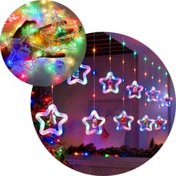 Pisca Cascata Noel Árvore Natal LEDs Colorido 3,5M 110v-220v