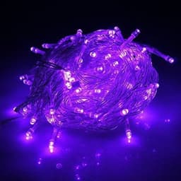 Pisca Cordão De Luz Fio de Luzes Led Roxo 17 Metros 220v