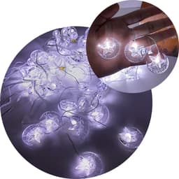 Pisca Cortina Estrelas Natal 80 Lâmpadas LEDs 3x1M 110-220v Branco