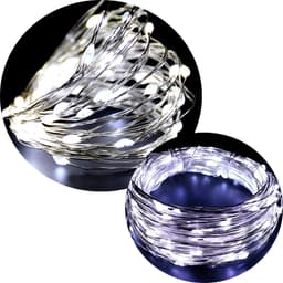 Pisca Fio LED Luz Branco 200 Lâmpadas USB Natal Música 20M