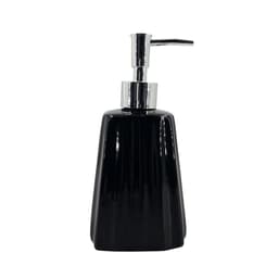 Saboneteira Liquida Modelagem De Cerâmica Lavabo Preto Luxo
