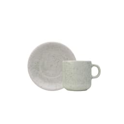 Xícara de Café com Pires Bold Areias Verde