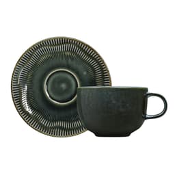 Xícara de Café com Pires Shell Amazonita