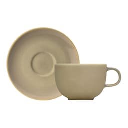 Xícara de Chá com Pires Convexa Citrino