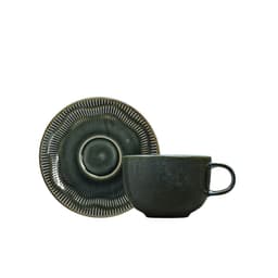 Xícara de Chá com Pires Shell Amazonita