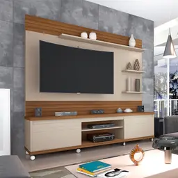 Estante para Home Theater e TV até 70 Polegadas Cedro Freijó