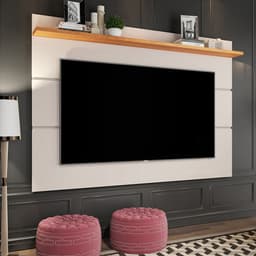 Painel para TV até 60 Polegadas Vivare Off White e Nature