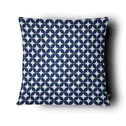 Almofada Arrow Branca e Azul Marinho 50x50cm