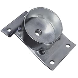 Chapinha Chapa Inclinada 15º com Tubo Fixação Pés Palito Rosca 5/16 Zincada G59