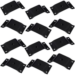 Kit 12 Chapinhas Chapa Inclinada 10º Fixação Pés Palito Rosca 5/16 Preto G59