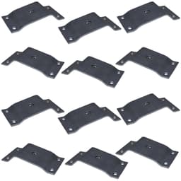 Kit 12 Chapinhas Chapa Inclinada 10º Fixação Pés Palito Rosca 5/16 Zincada G59