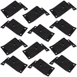 Kit 12 Chapinhas Chapa Inclinada 15º Fixação Pés Palito Rosca 5/16 Preto G59