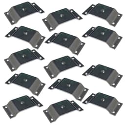 Kit 14 Chapinhas Chapa Elevada Fixação Pés Palito Rosca 5/16 Zincado G59