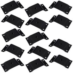 Kit 14 Chapinhas Chapa Inclinada 10º Fixação Pés Palito Rosca 5/16 Preto G59