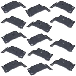 Kit 14 Chapinhas Chapa Inclinada 10º Fixação Pés Palito Rosca 5/16 Zincada G59